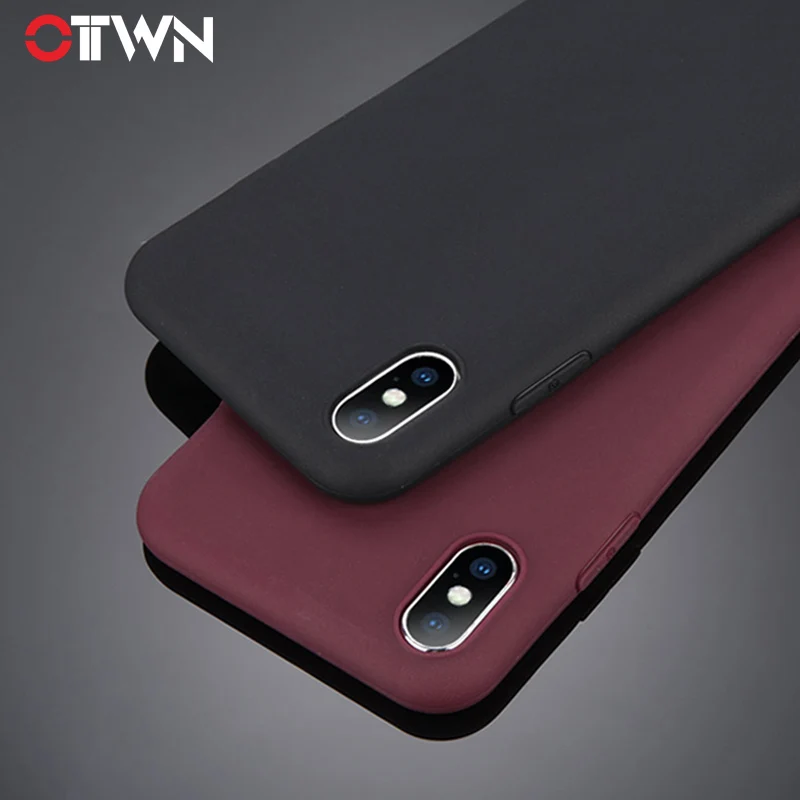 

Ottwn Case For iPhone 7 8 X Solid Candy Color For iPhone 6 6s Plus 5 5s SE X Ultra-thin Soft TPU Silicone Back Cover Phone Cases