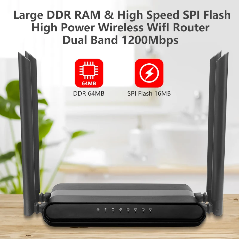 Wi Fi роутер 1200 Мбит/с 580 МГц MTK7628N|Беспроводные роутеры| |