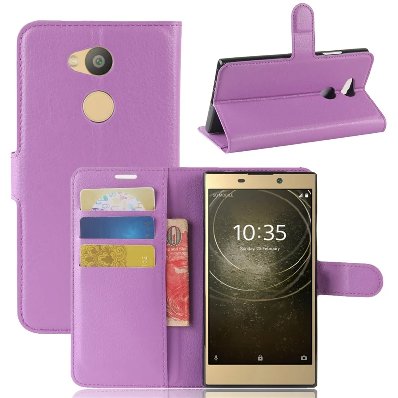Чехол-книжка для Sony Xperia L2 кожаный бумажник с полной защитой чехол-накладка