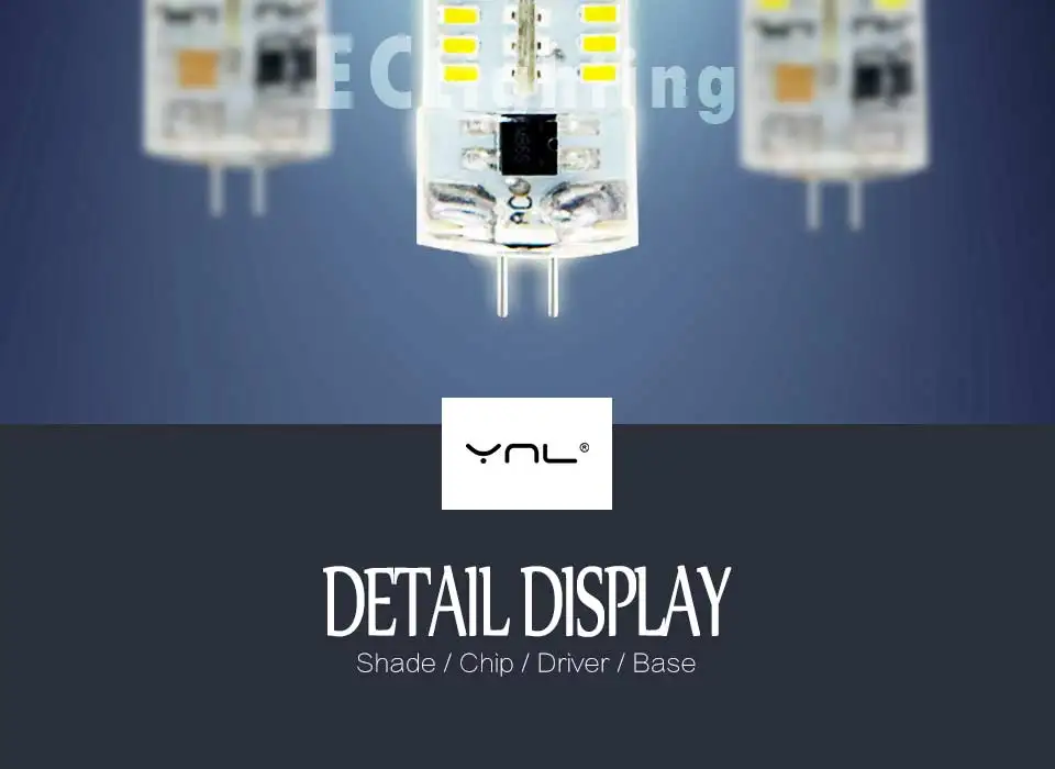 YNL 10 шт. G4 Светодиодный светильник высокой мощности 3 Вт SMD2835 3014 AC DC 12 В AC 220 В белый/теплый белый светильник, заменить галогенный точечный светильник