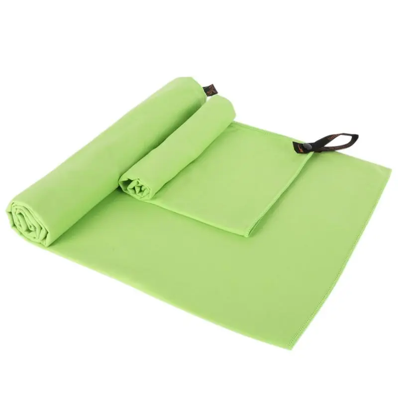 Пляжные полотенца с повязкой быстрое высыхание Путешествия Спорт плавать тренажерный зал Йога Ванна взрослых одеяло спа Bady обертывания - Цвет: Зеленый