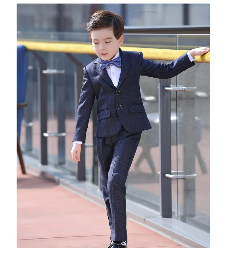 Boys Suits set Formal Boys Clothes children Wedding clothing Blazer Piano Costume back to School (12)