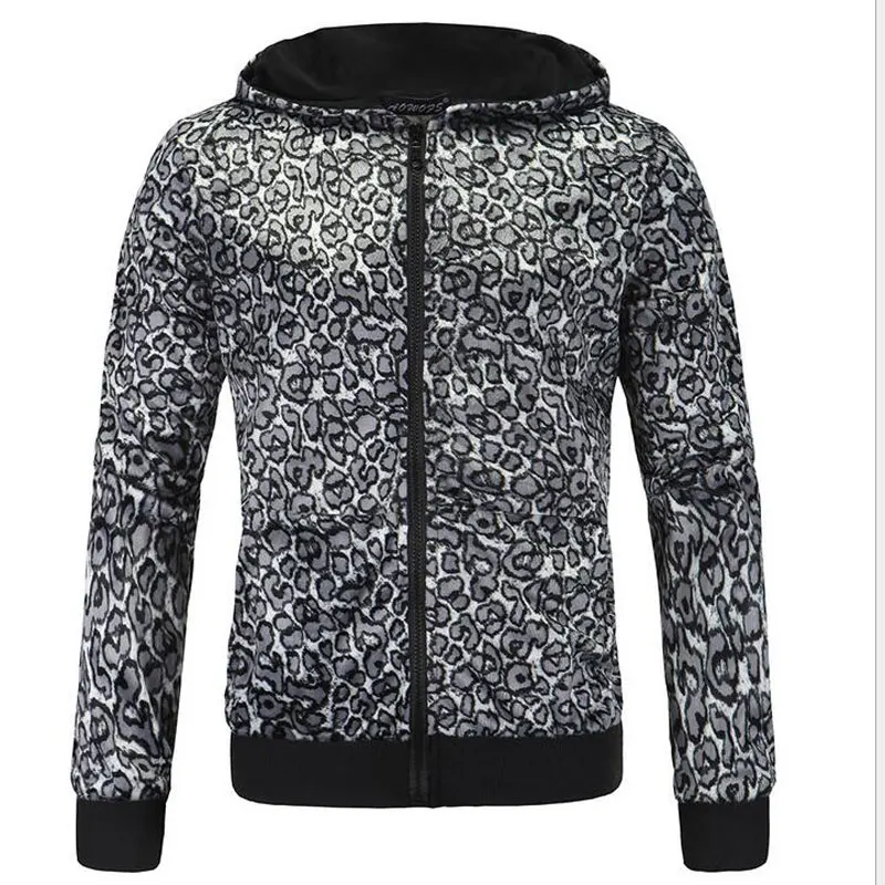 Aliexpress.com : Buy Fashion Men Leopard Printed Hoodies