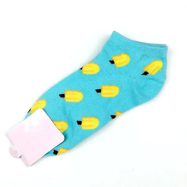 Новые милые хлопковые носки ярких цветов, 11 цветов, Летние Стильные женские носки, женские тапочки, тонкий носок, 1 пара = 2 шт., ws85 - Цвет: ws85xuegao