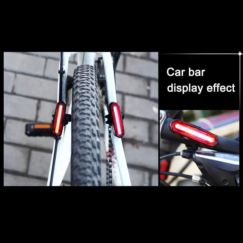 Cheap 1 Pcs Bicycle Rear Light Cob 6 Modes Rechargeable USB Safety Taillight Cycling Waterproof Tail Light YS-BUY 2