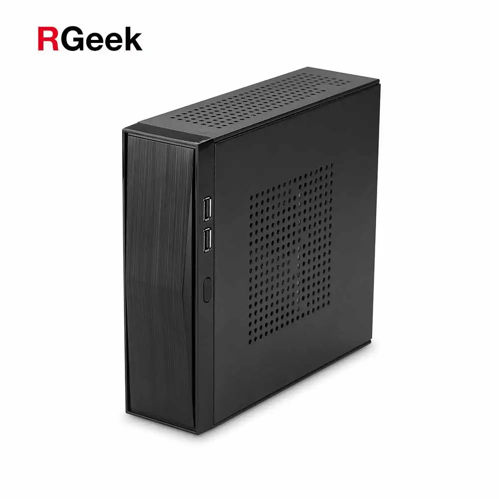 RGEEK Mini ITX корпус HTPC чехол USB2.0 3 5 ''HDD SECC 0 8 мм Настольный компьютер s|Компьютерные