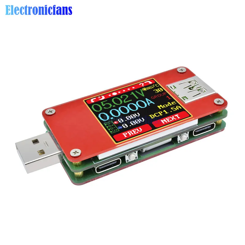 UT25 Micro usb type C ЖК дисплей USB тестер Амперметр Напряжение измеритель тока