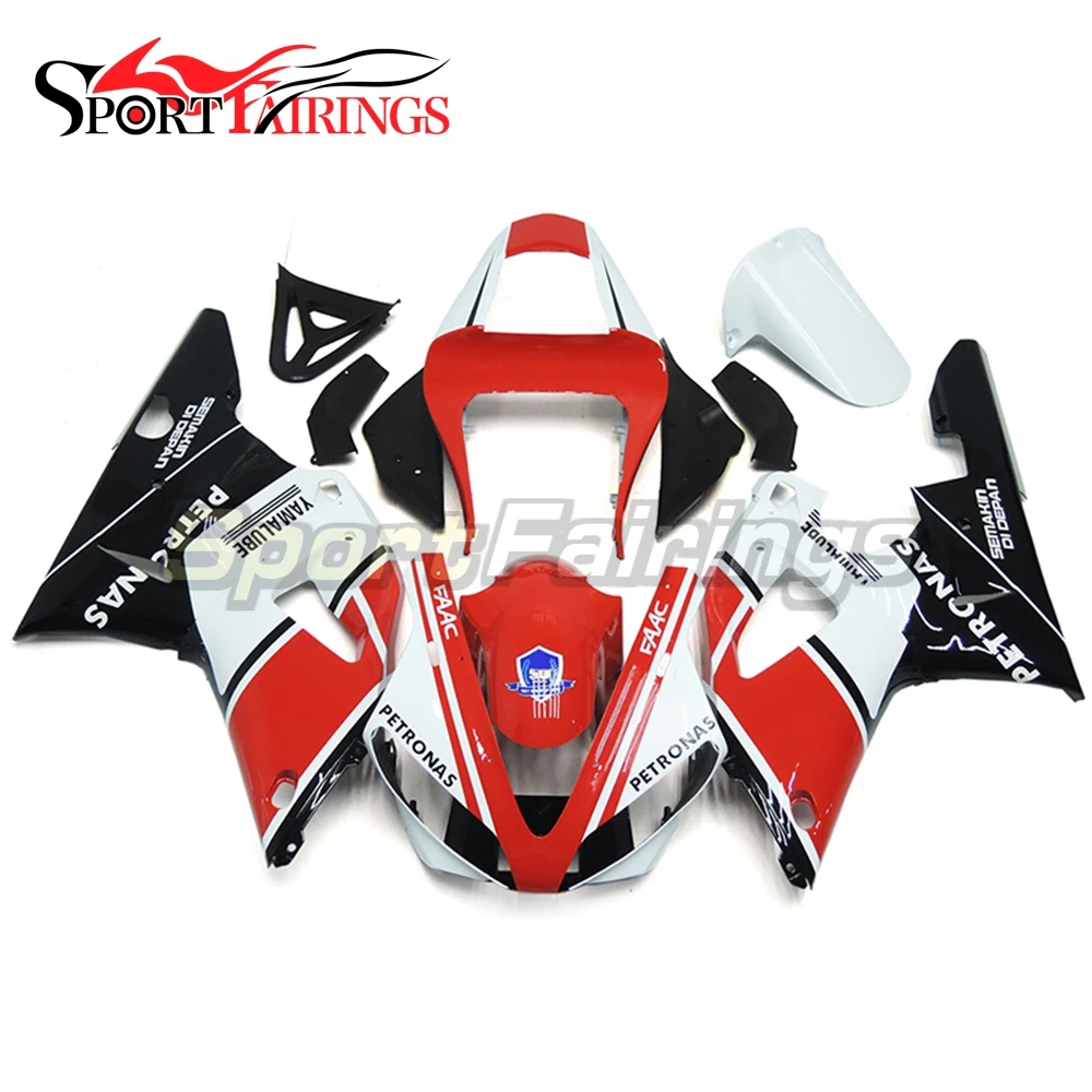Fairings For Yamaha YZF 1000 R1 YZFR1 Year 00-01 2000 2001 ABS Motorcycle Fairing Kit Bodywork Motorbike Spoiler FAAC Red White |