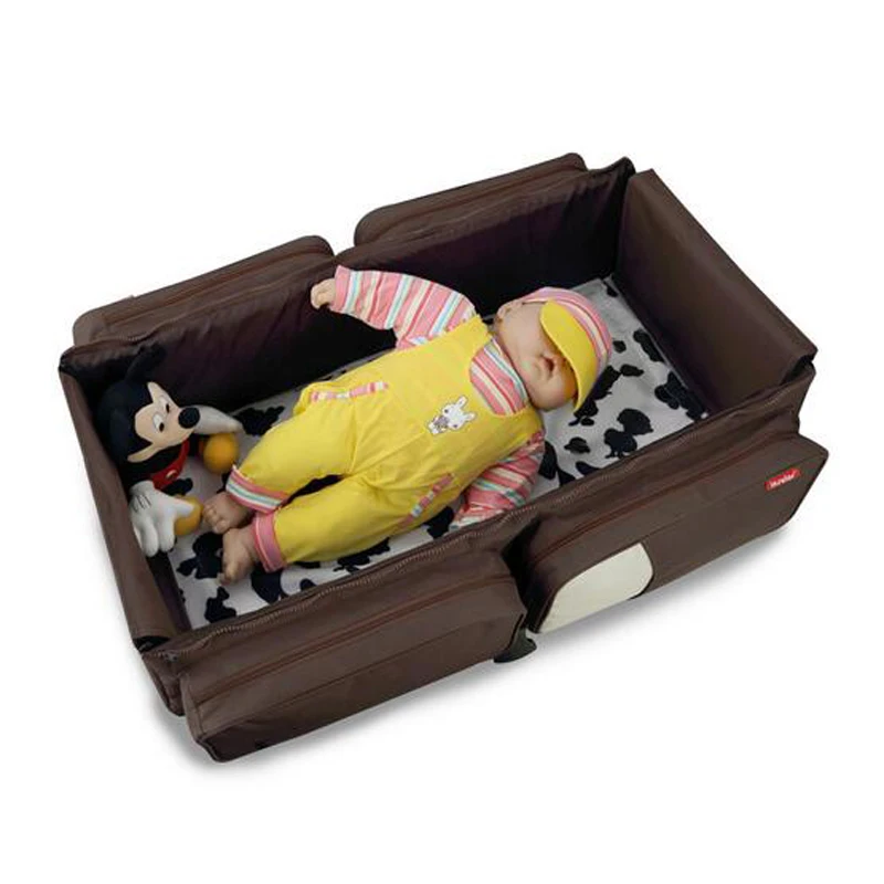 Портативная многофункциональная комбинированная сумка для мамы, большая вместительность, для путешествий, для новорожденных, для сна, кровать, складная, сумка для детской кроватки