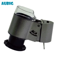 AIEOE 50x Ручной мини Карманный микроскоп Лупа ювелира Лупа с светодиодный светильник и УФ лампа для денег ювелирное тестирование