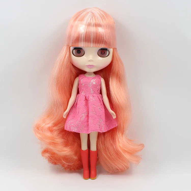 12" Blythe Nude Doll from Factory Colorful mixed Long Curly Hair