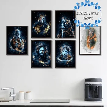

Game Of Thrones Daenerys Targaryen Art Canvas Poster Wall Picture for Living Room No Frame