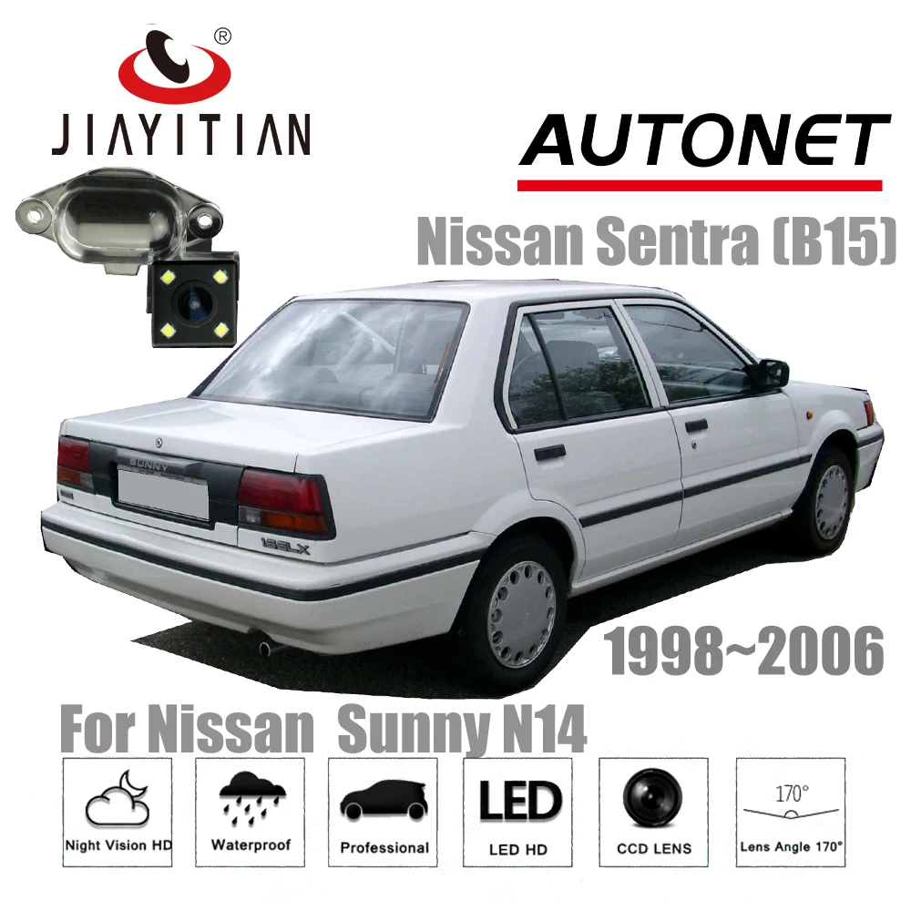 

JYT Rear View Camera For Nissan Sunny N14 Nissan Sentra (B15)/ccd/Night Vision/Reverse Camera/License Plate camera backup Camera