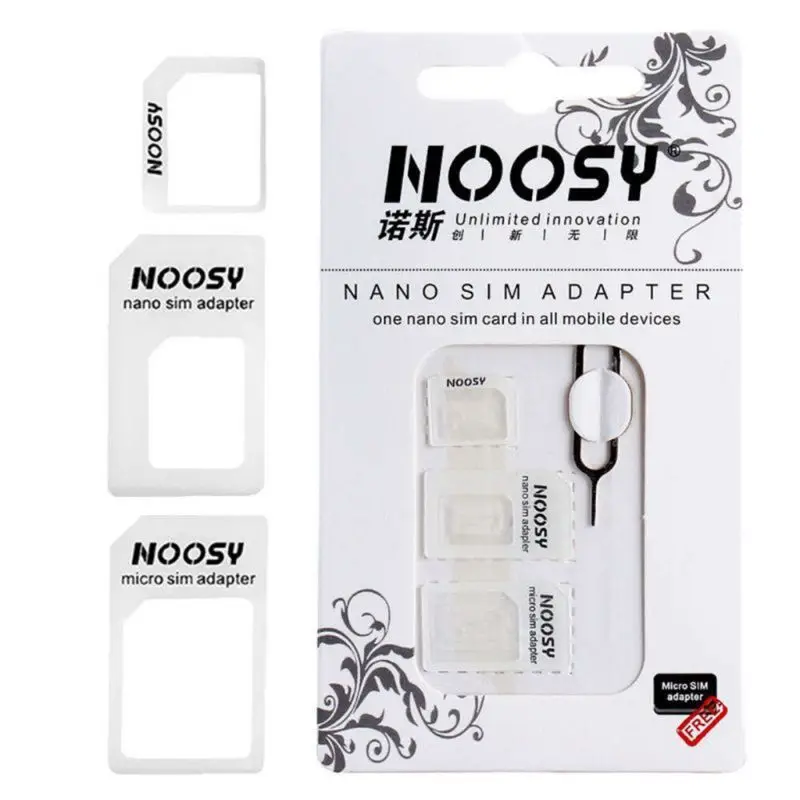 4 в 1 переходник Nano SIM-карты Micro Стандартный адаптер для iPhone Samsung 4G LTE USB беспроводной