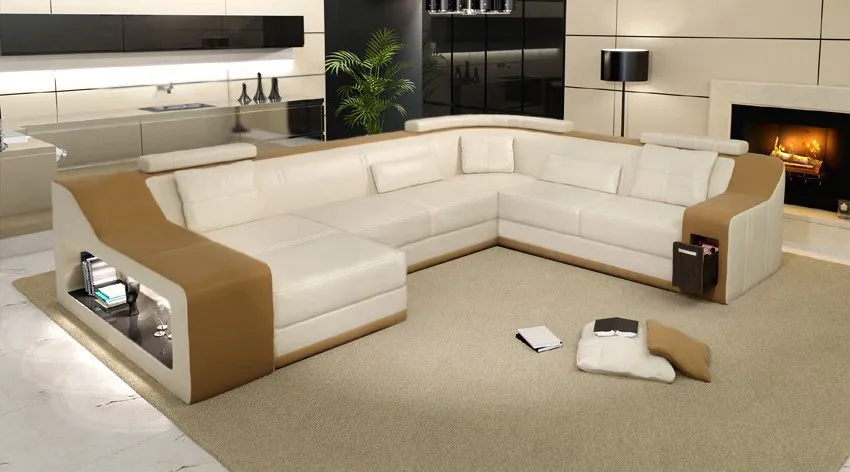 Современный диван/кожаный диван/диван набор/диван мебель