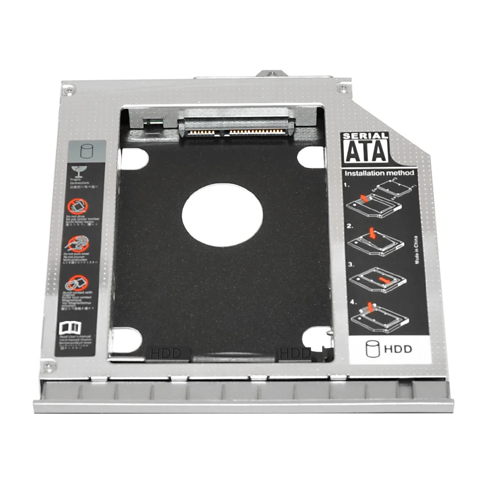 Con Castone 2 ° Hdd Ssd Caddy Per Disco Rigido Per Hp Elitebook 8460P 8460W 8470P 8470W