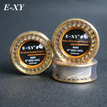 

E-XY 10feet/roll Ni80 Fused Clapton Wire for RDA RBA Rebuildable Atomizer 36GA+4*26GA Heating Wires Coil Alien Clapton