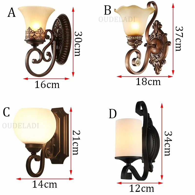 Европейский художественный винтажный настенный светильник для гостиной домашнего освещения стеклянный светодиодный настенные бра арандела Lamparas De Pared