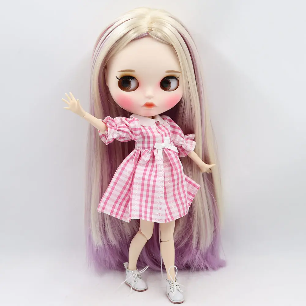 Neo Blythe Doll with Multi-Color Hair, White Skin, Matte Pouty Face & Custom Jointed Body 3
