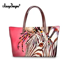 3D Розовая картина с изображением зебры роскошные женские сумки для покупок водонепроницаемые сумки для путешествий шоппинг для девочек Сумка Bolso Mujer Топ-ручка сумка