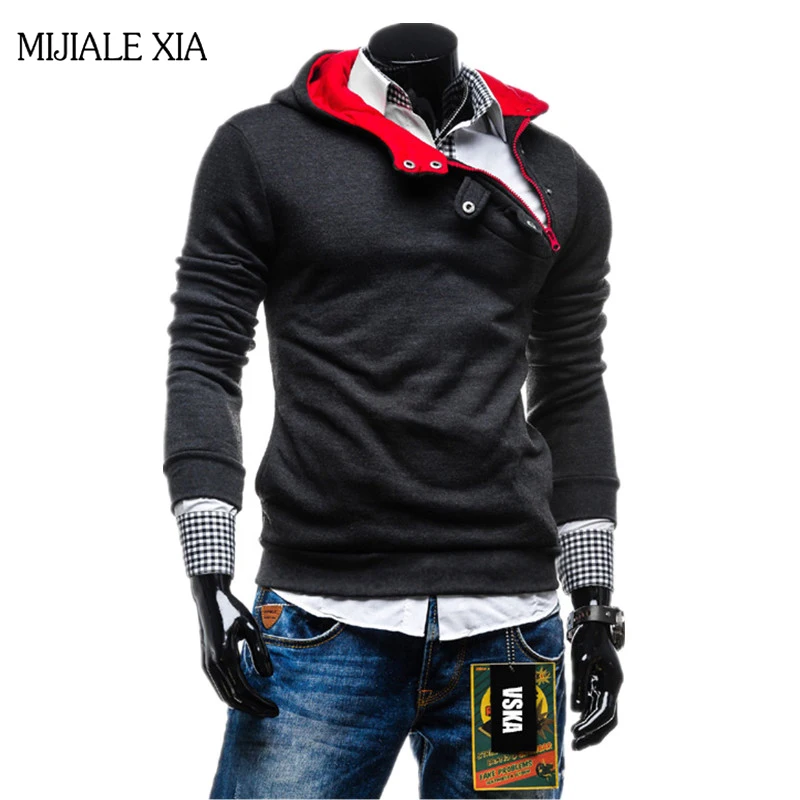 New High Quality sweatshirt Men Fashion Long-Sleeve Zipper Autumn&Winter supreme hoodie Free Shipping 4 Color M-3XL