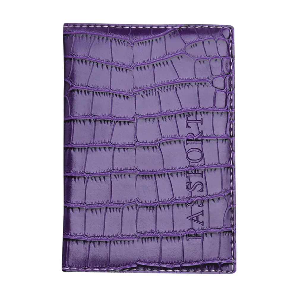 Travel Passport Cover Card Case Women Men Travel Credit Card Holder Travel ID&Document Passport Holder Paquete de la tarjet#3 - Цвет: Purple