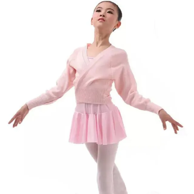 Tutu Dance Coat Jacket Child Girls Children Knit Wrap Warm up Ballet