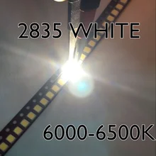 50 шт. 2835 Светодиодный 0,5 Вт 55-60лм 6000-6500 к белый светильник светодиодный светильник бусины светодиод Прямая с фабрики