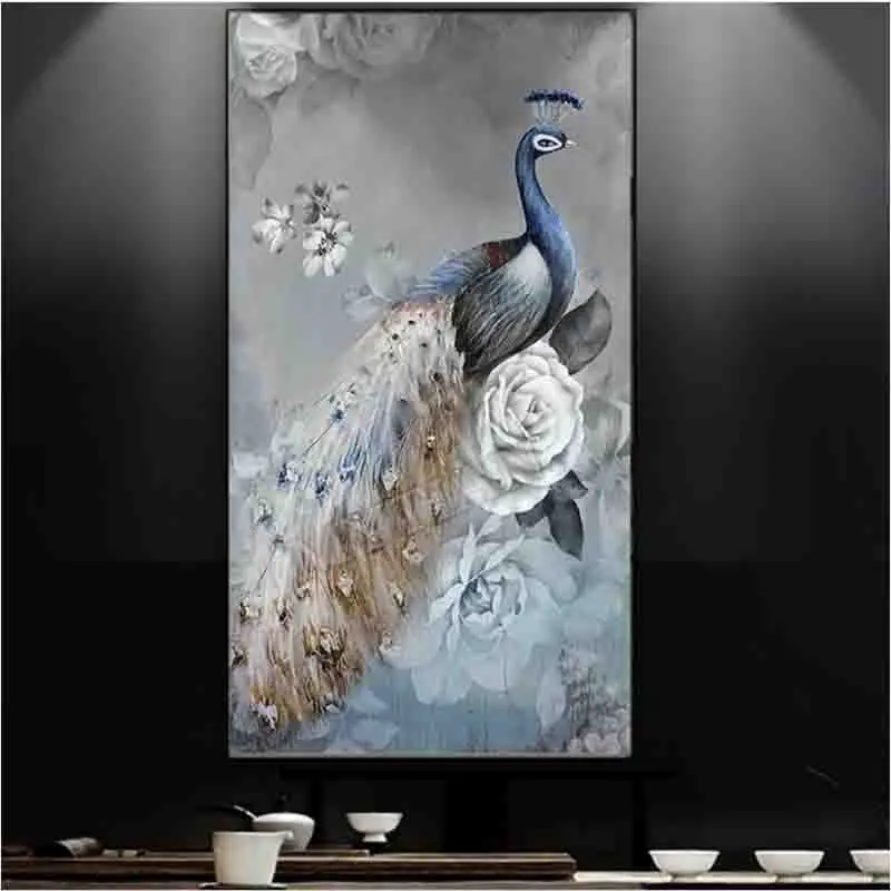 

Peacock and rose Full Square /round drill resin embroidery pattern Diamond diy 5D Paintings Cross Stitch Rhinestone Mosaic decor