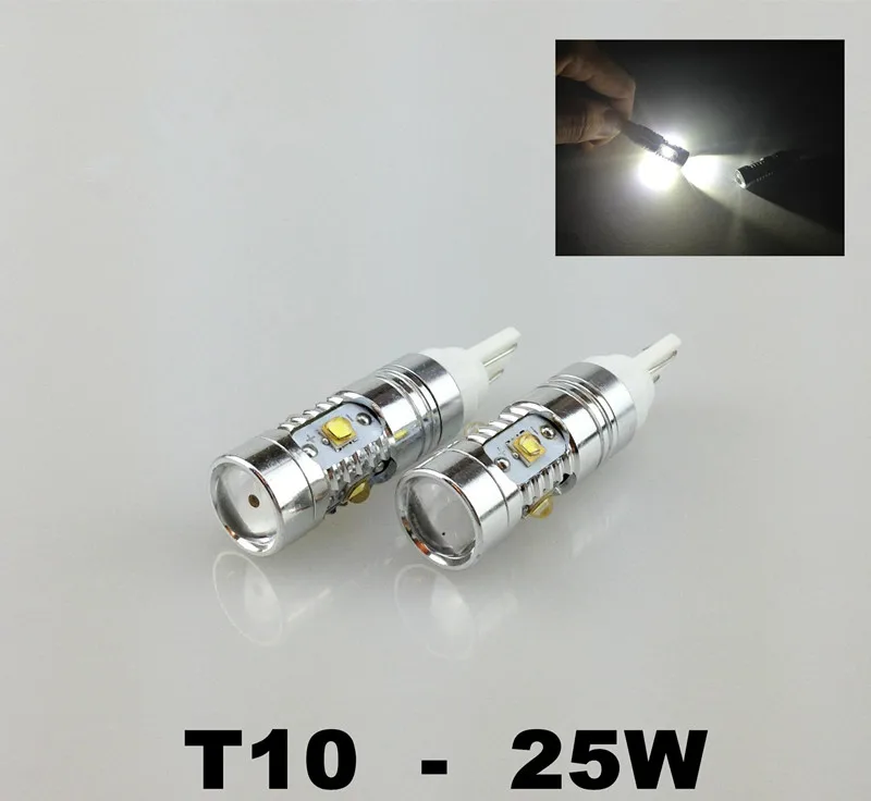 

2x W5W LED T10 CREE Chips Car lamps 168 194 Turn Signal License Plate Light Trunk Lamp Clearance Lights Reading lamp 12V White