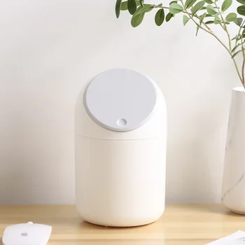 

Mini Waste Bin Desktop Garbage Basket Table Home Trash Can Roll Press With Lid Creative Cute Desktop Trash Home Living Room