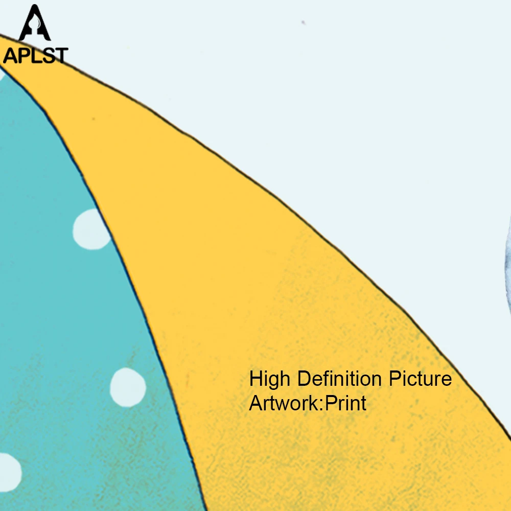 Детская комната Декор очаровательны мультфильм печати картины Обучающие картины плакаты Северная Настенная картина холст живопись для спальни