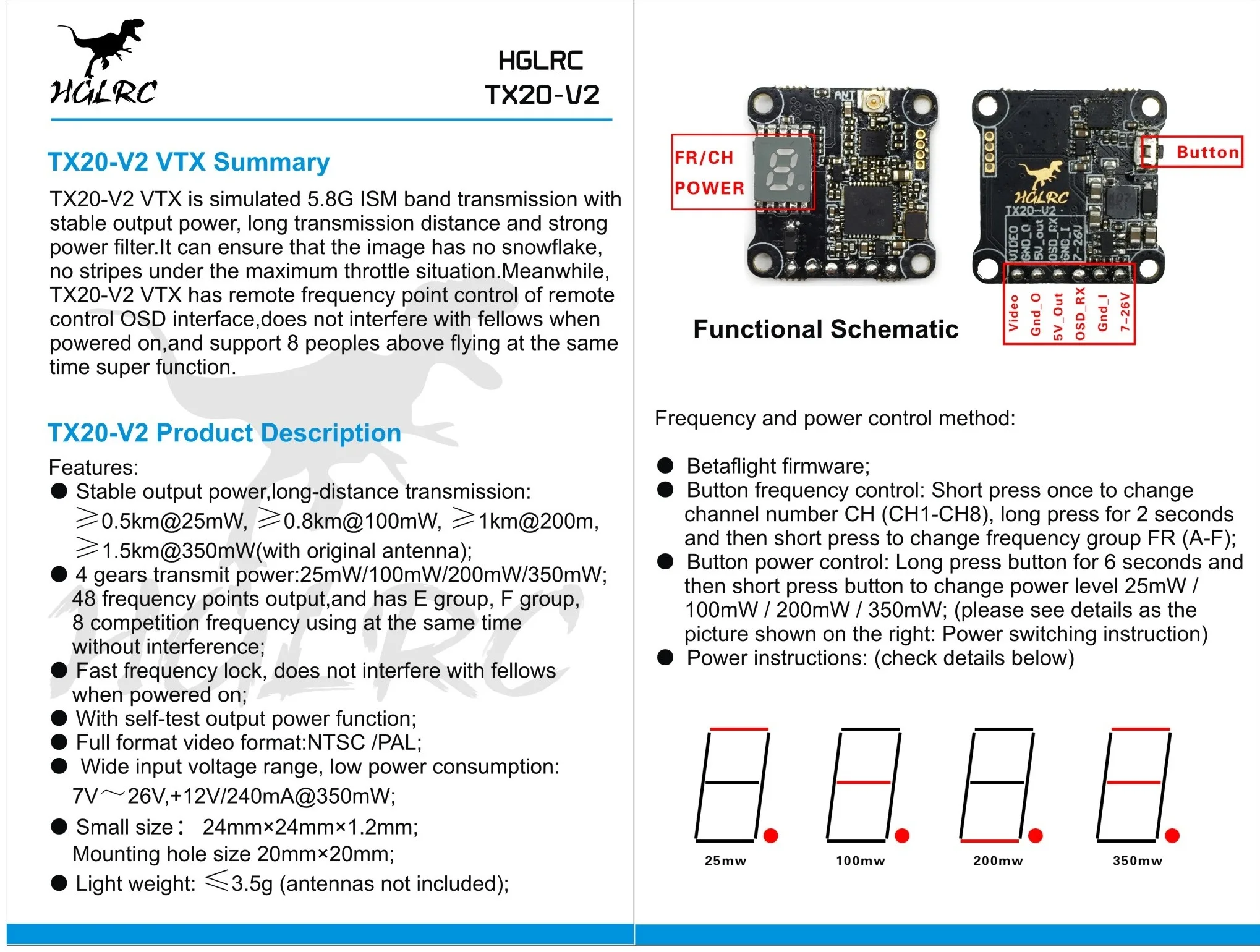 F-Cloud HGLRC XJB F428-TX20.V2-эльф DSHOT Летающая башня VTX гоночный Дрон BS28A