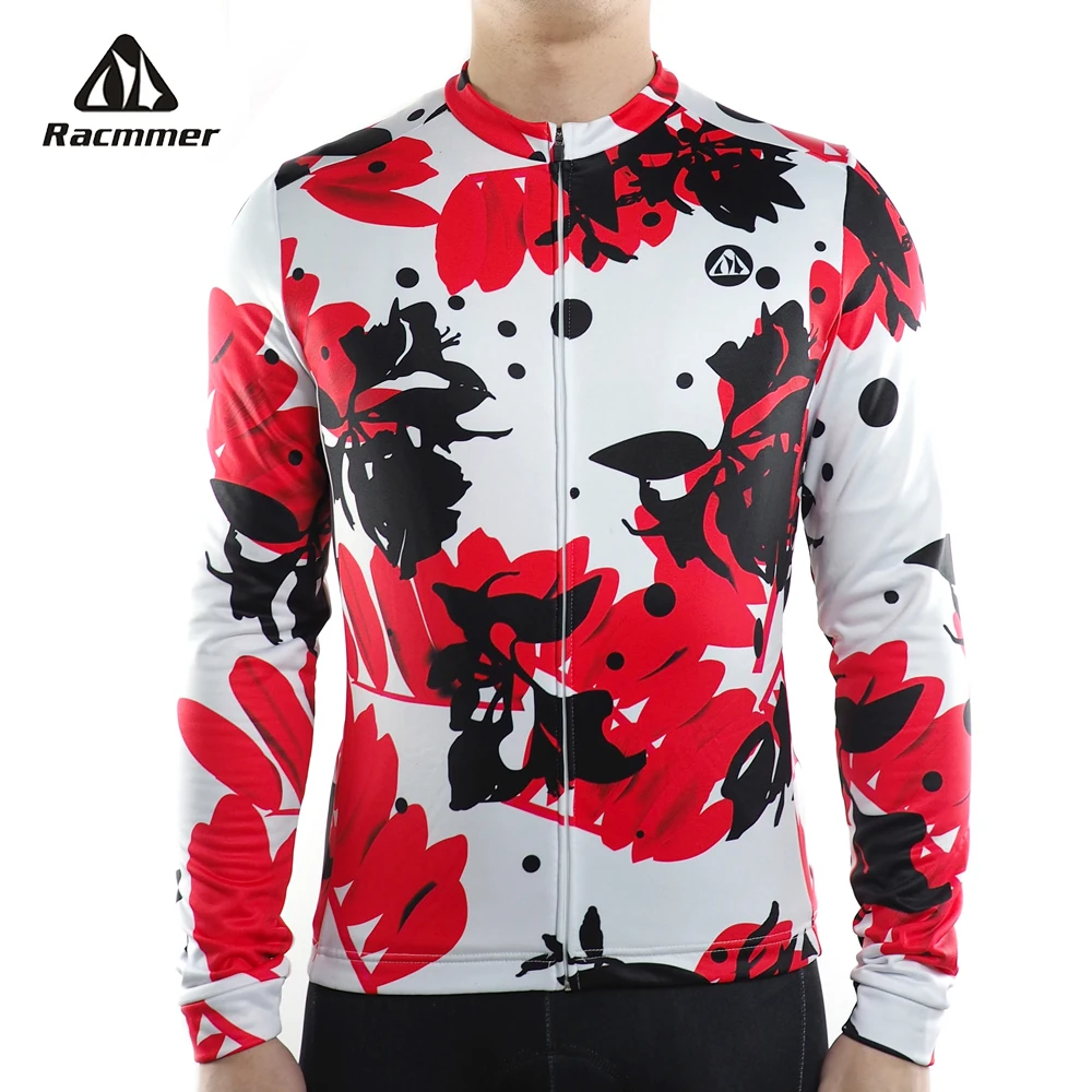 Racmmer 2020 Pro Team Cycling Jersey Men Long Sleeve Thin Spring Clothing Bicycle Ropa Maillot Ciclismo Road Bike Shirts | Спорт и