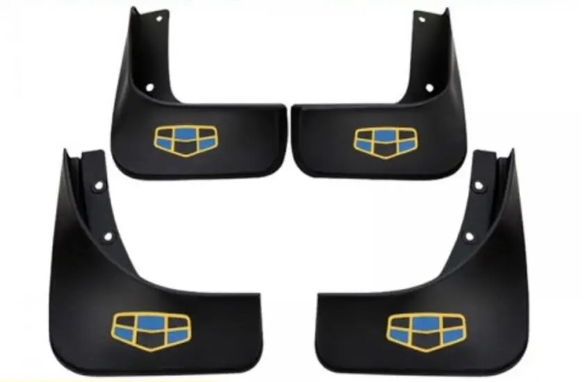 

High quality Car Wheel Eyebrow Round Arc Fender Mud Flaps Mudguards Splash Guards Fits For Geely Emgrand EC7 2008-2016 BY EMS