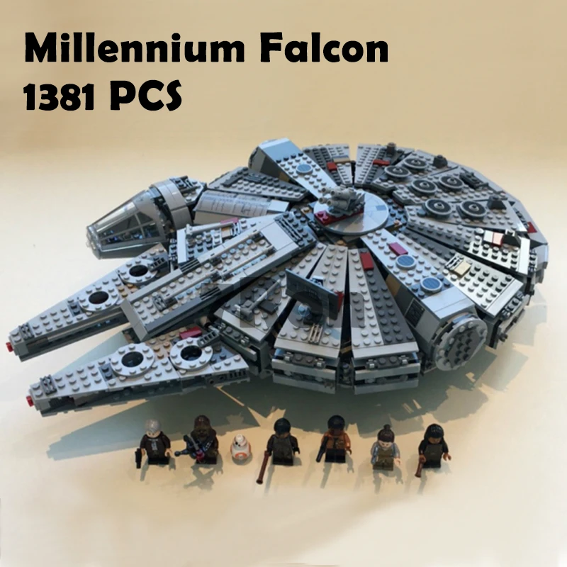 

05007 Star Wars Millennium Falcon Figure Toys Model building blocks kits marvel Kids Toy Compatible with lego 75105