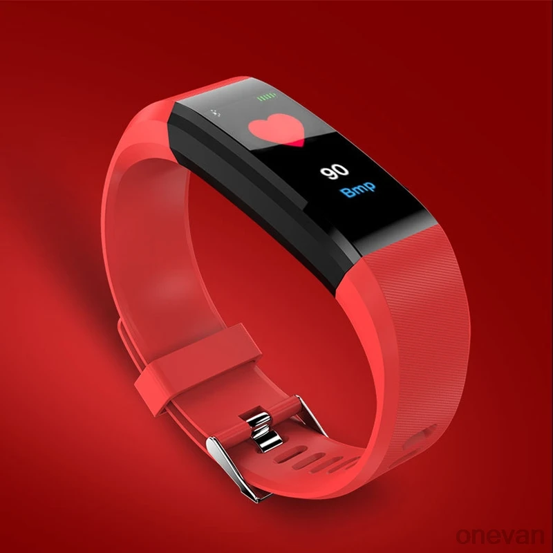 

ID115 PLUS Color Screen Smart Bracelet Sports Pedometer Watch Fitness Running Walking Tracker Heart Rate Pedometer Smart Band