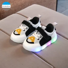 Светодиодный свет детская повседневная обувь светящаяся спортивная обувь для мальчиков и девочек модная детская нескользящая обувь с мягкой подошвой высокое качество