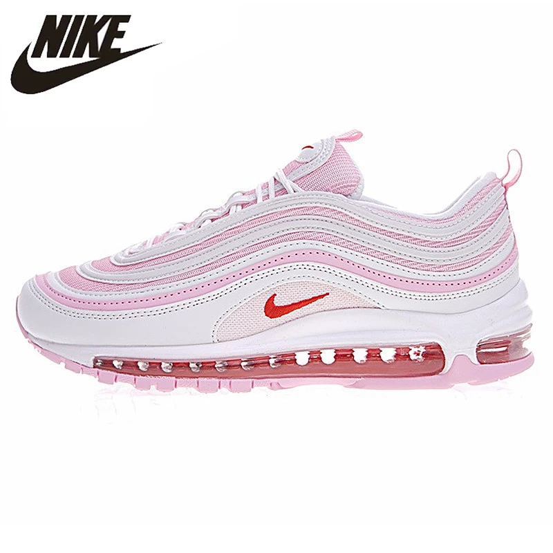 

Nike AIR MAX 97 OG Woman Cherry Powder Bullet Full Palm Cushion Running Shoes,Original Women Sport Shoes 313054-161