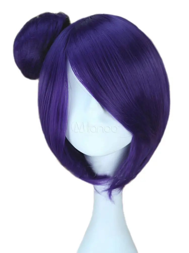 

Naruto Akastuki Konan Purple Straight Short Cosplay Wig