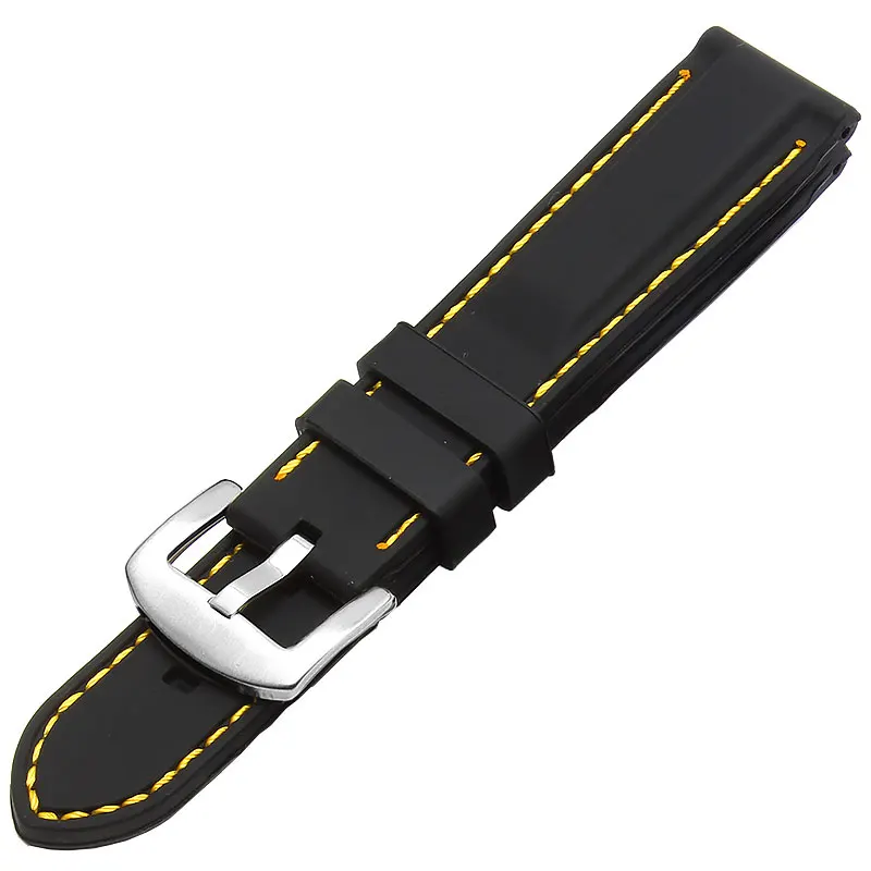 20mm 22mm 24mm Silicone Rubber Watch Strap Diving Sport Watch Waterproof Watch Strap for Boy and Girl