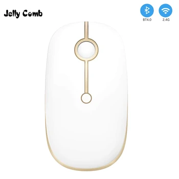 

Jelly Comb Bluetooth 4.0 + 2.4G Wireless Dual Modes Mouse for Macbook Laptop Computer 2400 DPI Optical Gaming Mouse Silent Mice