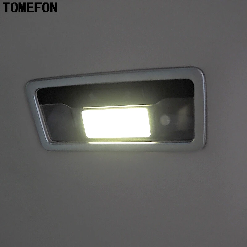 

TOMEFON 2PCS For Lexus RX 2016 ABS Chrome Front Rear Roof Top Reading Lamp Light Cap Sticker Moulding Trim Accessories