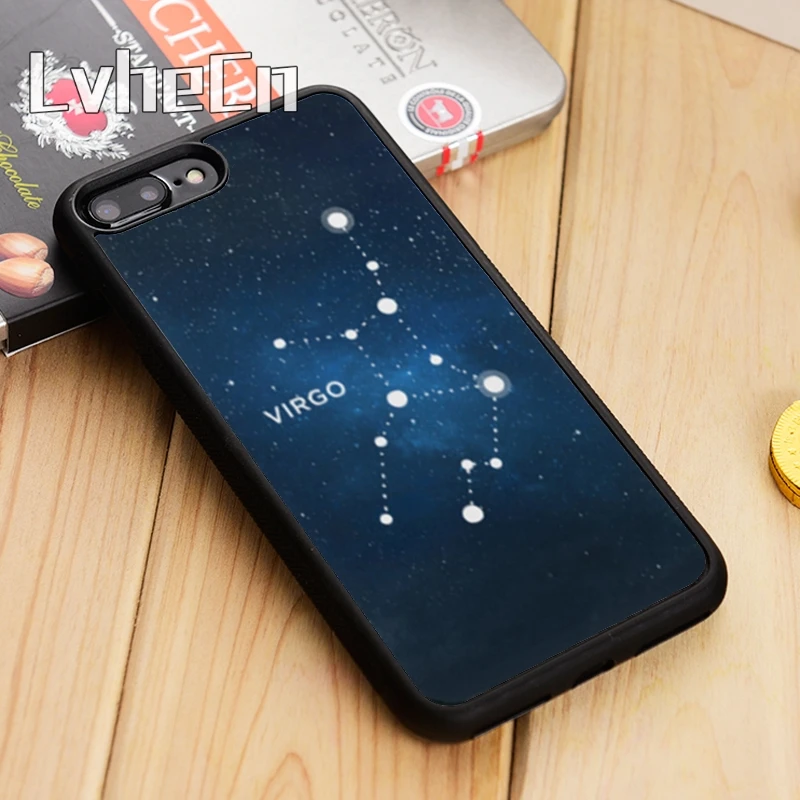 

LvheCn Virgo constellation Phone Case Cover For iPhone 4 5 5s SE 5C 6 6s 7 8 10 X Samsung Galaxy S5 S6 S7 edge S8 S9 plus note 8