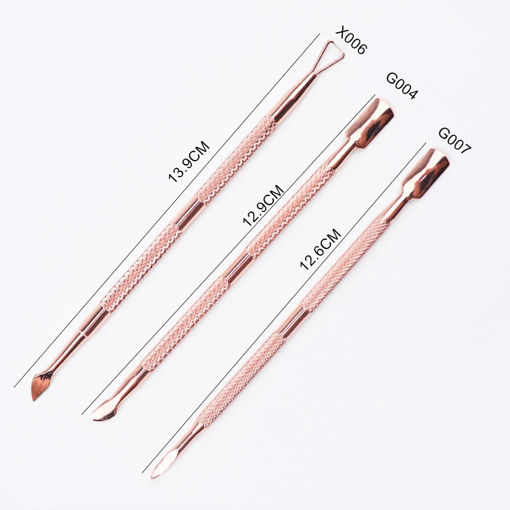 1/3pcs Cuticle Pusher Stainless Steel Cuticle Remover Nail File Pedicure Manicure Tools Nail Pusher For Manicure Nail Art Mill