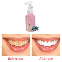 30 мл пищевая Сода зубная паста удаление пятен отбеливание борьба с кровотечением десны Свежая Черника в бутылках зубная паста Антибактериальная NS