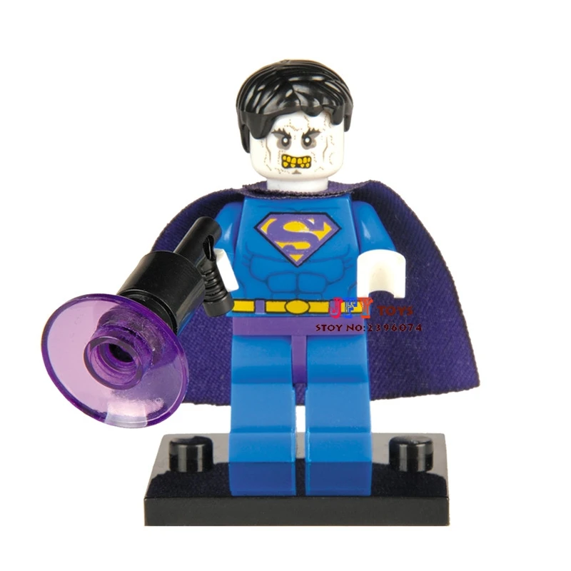 

Single Sale superhero Bizarro Superman building blocks model bricks toys for children brinquedos menino