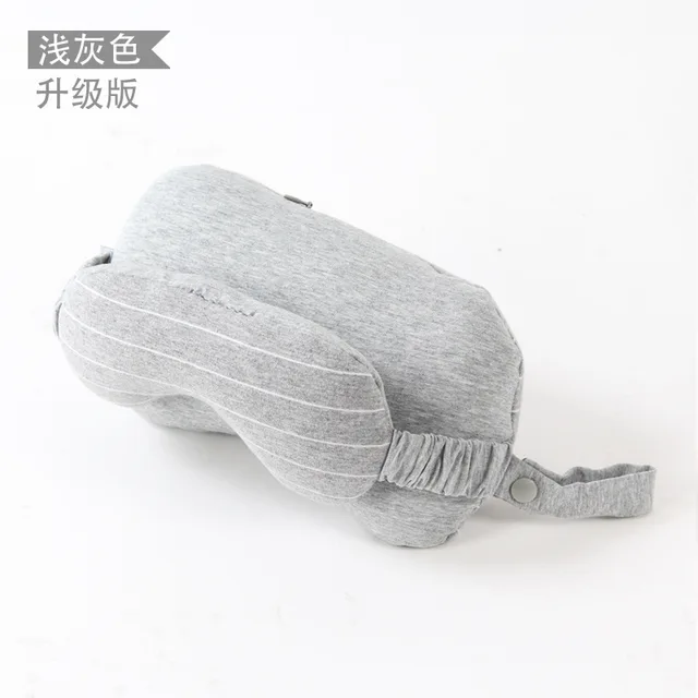 Multi-function Business Travel Neck Pillow Eye Mask Two-in-one Neck Home Eye Mask Storage Bag travel U-shaped Plush Pillows