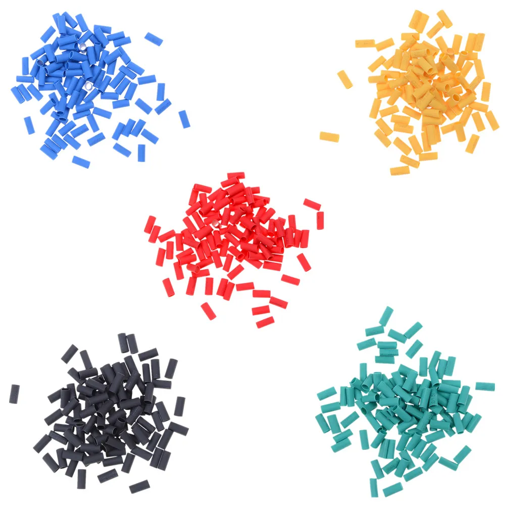 500 шт./лот Полиолефиновая усадка Ассорти термоусадочная трубка провод кабель изолированный комплект трубок диаметр: 3,0 мм Длина: 10 мм
