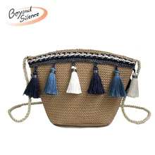 2019 Female Straw Bag Bohemia Style Beach Bag Handmade Rattan Shoulder Bag with Tassel Fashion Crossbody Bags for Women 2019 Female Straw Bag Bohemia Style Beach Bag Handmade Rattan Shoulder Bag with Tassel Fashion Crossbody Bags for Women